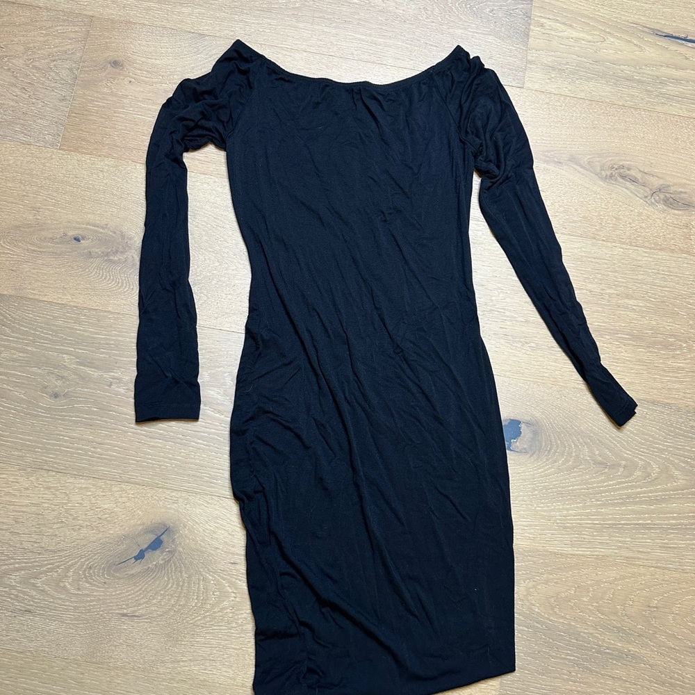 GoJane Black Long Sleeve Dress